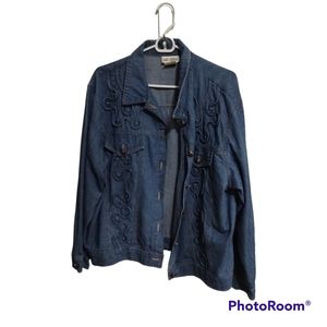 Vintage 80s Saint Germain Denim Long Sleeve Shirt